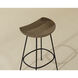 Indra 26.25 inch Natural / Black Counter Stool
